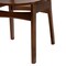 Baxton Studio Tafari Mid-Century Modern Walnut Brown Finished Wood and Rattan 2-Piece Dining Chair Set 239-2PC-13414-ZORO - alternate 2